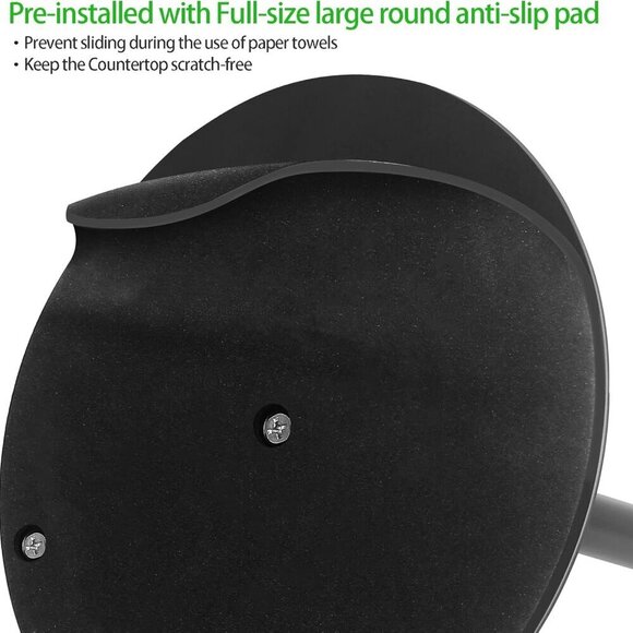 Paper Towel Holder Countertop, , Black Kitchen Paper Towel Holder Stand … - Picture 6 of 8